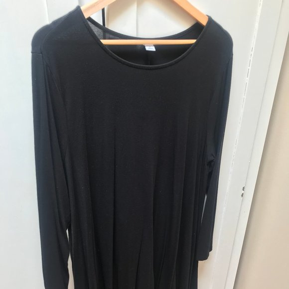 Black Old Navy Dress with sleeves - Picture 1 of 2